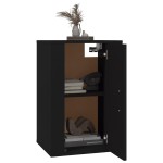 vidaXL Dulap TV montat pe perete, negru, 40x34,5x60 cm