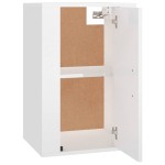 vidaXL Dulap TV montat pe perete, alb extralucios, 40x34,5x60 cm