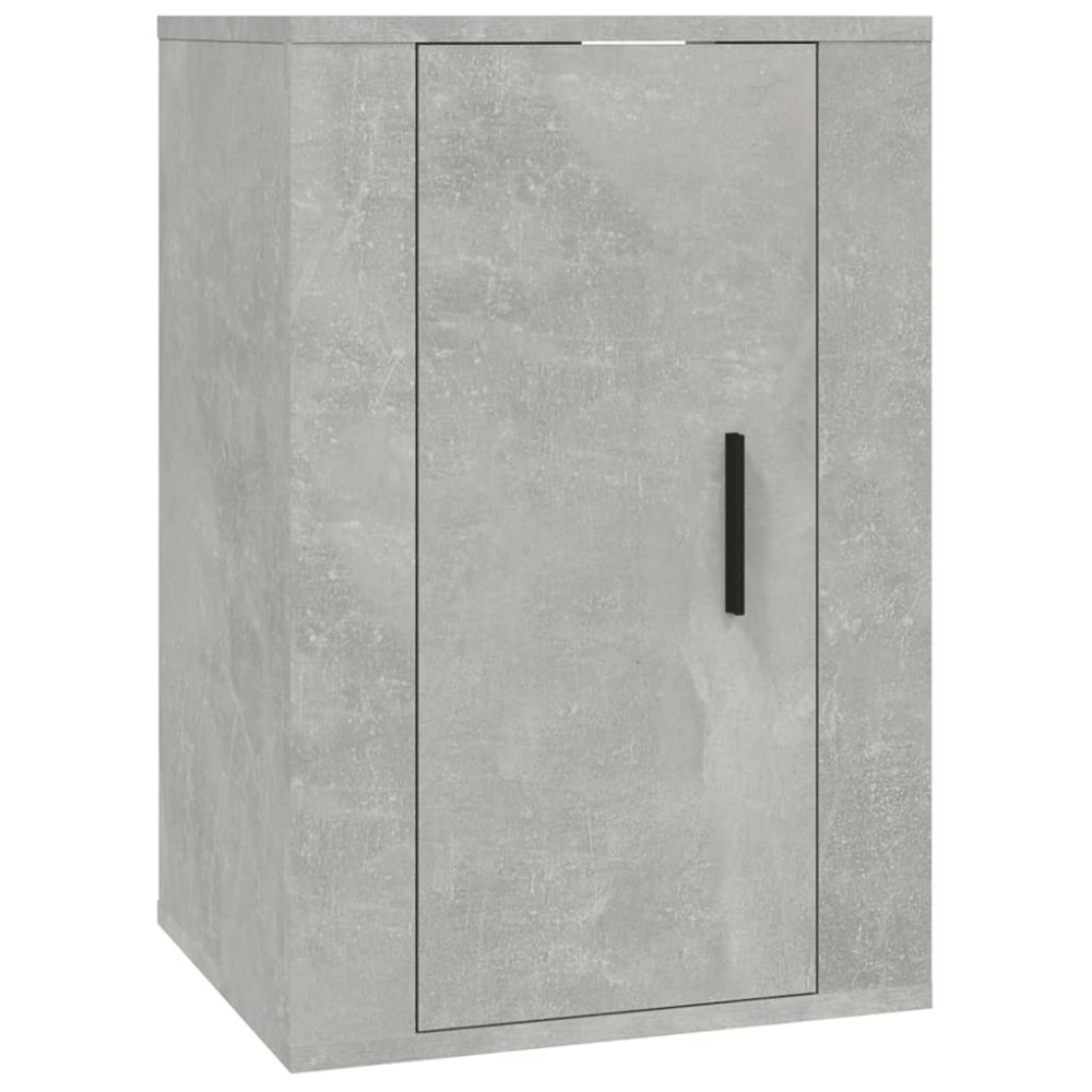 vidaXL Dulap TV montat pe perete, gri beton, 40x34,5x60 cm