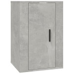 vidaXL Dulap TV montat pe perete, gri beton, 40x34,5x60 cm