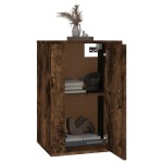 vidaXL Dulap TV montat pe perete, stejar fumuriu, 40x34,5x60 cm