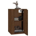 vidaXL Dulap TV montat pe perete, stejar maro, 40x34,5x60 cm