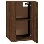 vidaXL Dulap TV montat pe perete, stejar maro, 40x34,5x60 cm