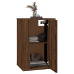 vidaXL Dulapuri TV montate pe perete 2 buc. stejar maro 40x34,5x60 cm