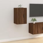 vidaXL Dulapuri TV montate pe perete 2 buc. stejar maro 40x34,5x60 cm