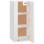 vidaXL Dulap TV montat pe perete, alb extralucios, 40x34,5x80 cm