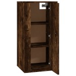 vidaXL Dulap TV montat pe perete, stejar fumuriu, 40x34,5x80 cm