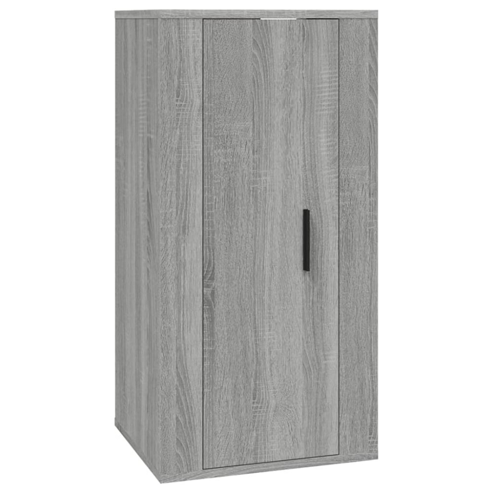 vidaXL Dulap TV montat pe perete, gri sonoma, 40x34,5x80 cm
