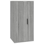 vidaXL Dulap TV montat pe perete, gri sonoma, 40x34,5x80 cm