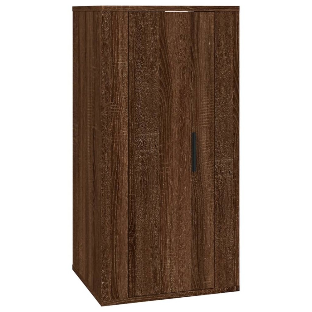 vidaXL Dulap TV montat pe perete, stejar maro, 40x34,5x80 cm