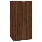 vidaXL Dulap TV montat pe perete, stejar maro, 40x34,5x80 cm