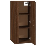 vidaXL Dulap TV montat pe perete, stejar maro, 40x34,5x80 cm