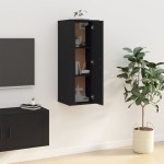 vidaXL Dulap TV montat pe perete, negru, 40x34,5x100 cm