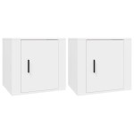 vidaXL Noptiere, 2 buc., alb, 50x39x47 cm vidaXL Noptiere, 2 buc., alb, 50x39x47 cm