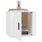 vidaXL Noptiere, 2 buc., alb, 50x39x47 cm vidaXL Noptiere, 2 buc., alb, 50x39x47 cm