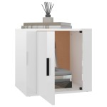 vidaXL Noptiere, 2 buc., alb extralucios, 50x39x47 cm vidaXL Noptiere, 2 buc., alb extralucios, 50x39x47 cm