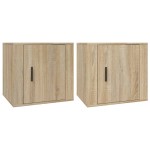 vidaXL Noptiere, 2 buc., stejar sonoma, 50x39x47 cm vidaXL Noptiere, 2 buc., stejar sonoma, 50x39x47 cm