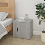 vidaXL Noptiere, 2 buc., gri beton, 50x39x47 cm vidaXL Noptiere, 2 buc., gri beton, 50x39x47 cm