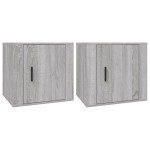 vidaXL Noptiere, 2 buc., gri sonoma, 50x39x47 cm vidaXL Noptiere, 2 buc., gri sonoma, 50x39x47 cm