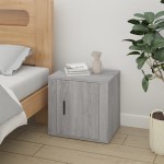 vidaXL Noptiere, 2 buc., gri sonoma, 50x39x47 cm vidaXL Noptiere, 2 buc., gri sonoma, 50x39x47 cm