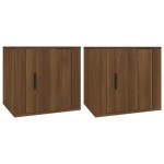 vidaXL Noptiere, 2 buc., stejar maro, 50x39x47 cm vidaXL Noptiere, 2 buc., stejar maro, 50x39x47 cm