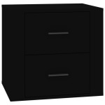 vidaXL Noptieră, negru, 50x39x47 cm vidaXL Noptieră, negru, 50x39x47 cm