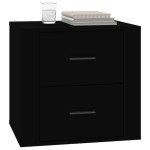 vidaXL Noptieră, negru, 50x39x47 cm vidaXL Noptieră, negru, 50x39x47 cm