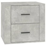 vidaXL Noptieră, gri beton, 50x39x47 cm vidaXL Noptieră, gri beton, 50x39x47 cm