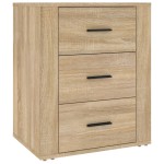 vidaXL Noptieră, stejar sonoma, 50x36x60 cm, lemn prelucrat vidaXL Noptieră, stejar sonoma, 50x36x60 cm, lemn prelucrat