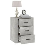 vidaXL Noptieră, gri beton, 50x36x60 cm, lemn prelucrat