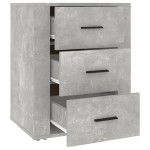 vidaXL Noptieră, gri beton, 50x36x60 cm, lemn prelucrat