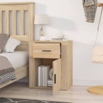 vidaXL Noptieră, stejar sonoma, 50x36x60 cm, lemn prelucrat vidaXL Noptieră, stejar sonoma, 50x36x60 cm, lemn prelucrat