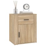 vidaXL Noptieră, stejar sonoma, 50x36x60 cm, lemn prelucrat vidaXL Noptieră, stejar sonoma, 50x36x60 cm, lemn prelucrat