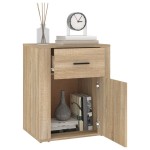 vidaXL Noptieră, stejar sonoma, 50x36x60 cm, lemn prelucrat vidaXL Noptieră, stejar sonoma, 50x36x60 cm, lemn prelucrat