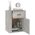 vidaXL Noptieră, gri beton, 50x36x60 cm, lemn prelucrat