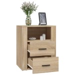 vidaXL Noptieră, stejar sonoma, 50x36x60 cm, lemn prelucrat vidaXL Noptieră, stejar sonoma, 50x36x60 cm, lemn prelucrat