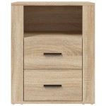 vidaXL Noptieră, stejar sonoma, 50x36x60 cm, lemn prelucrat vidaXL Noptieră, stejar sonoma, 50x36x60 cm, lemn prelucrat