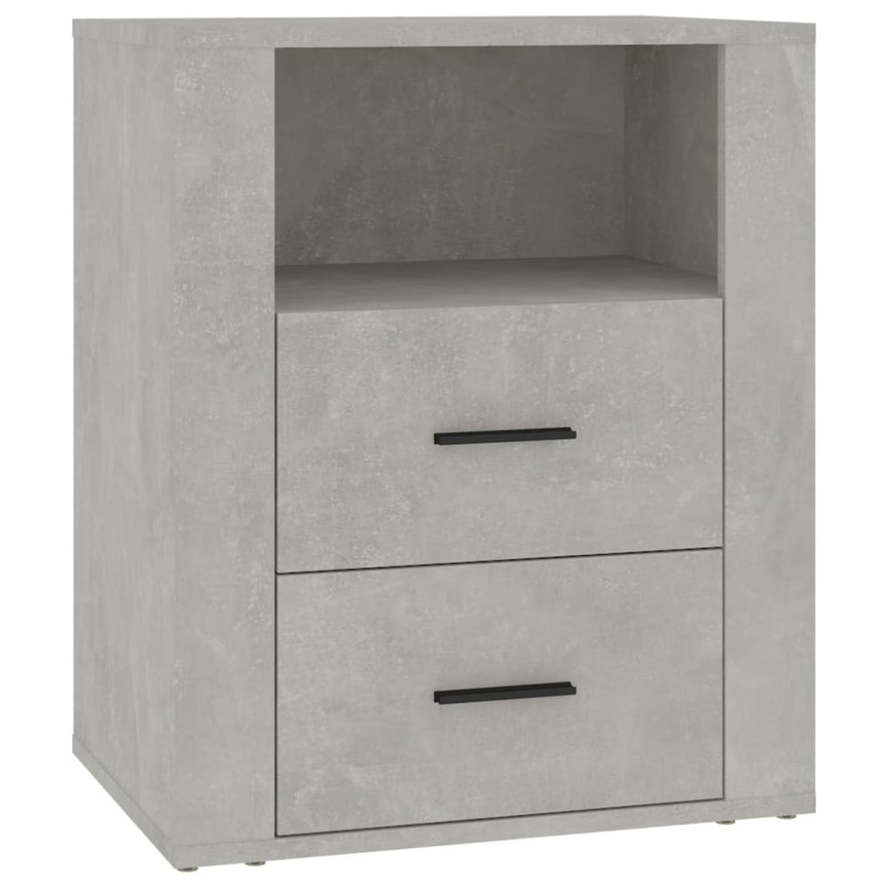 vidaXL Noptieră, gri beton, 50x36x60 cm, lemn prelucrat