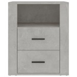 vidaXL Noptieră, gri beton, 50x36x60 cm, lemn prelucrat