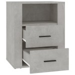 vidaXL Noptieră, gri beton, 50x36x60 cm, lemn prelucrat