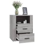 vidaXL Noptieră, gri sonoma, 50x36x60 cm, lemn prelucrat