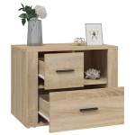 vidaXL Noptieră, stejar sonoma, 60x36x45 cm, lemn prelucrat vidaXL Noptieră, stejar sonoma, 60x36x45 cm, lemn prelucrat