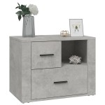 vidaXL Noptieră, gri beton, 60x36x45 cm, lemn prelucrat