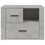 vidaXL Noptieră, gri beton, 60x36x45 cm, lemn prelucrat