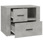 vidaXL Noptieră, gri beton, 60x36x45 cm, lemn prelucrat