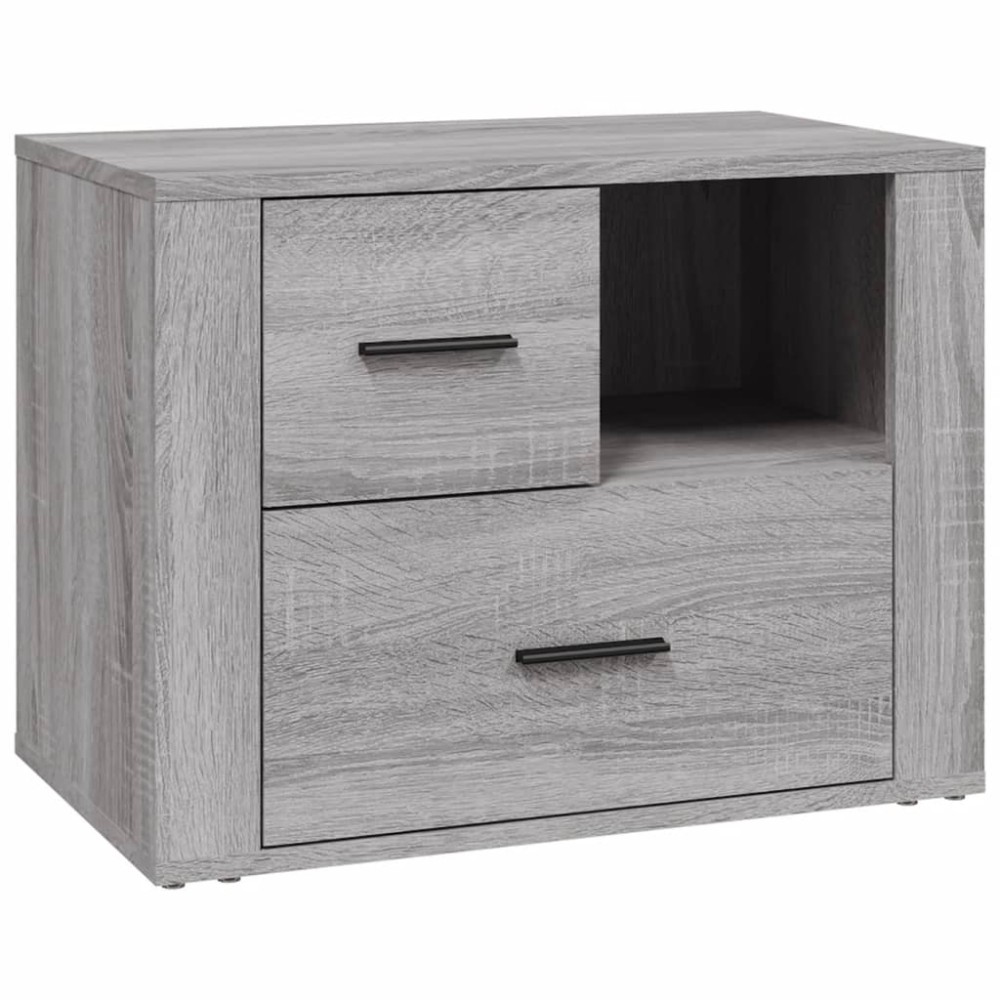 vidaXL Noptieră, gri sonoma, 60x36x45 cm, lemn prelucrat