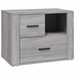 vidaXL Noptieră, gri sonoma, 60x36x45 cm, lemn prelucrat