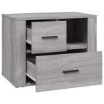 vidaXL Noptieră, gri sonoma, 60x36x45 cm, lemn prelucrat
