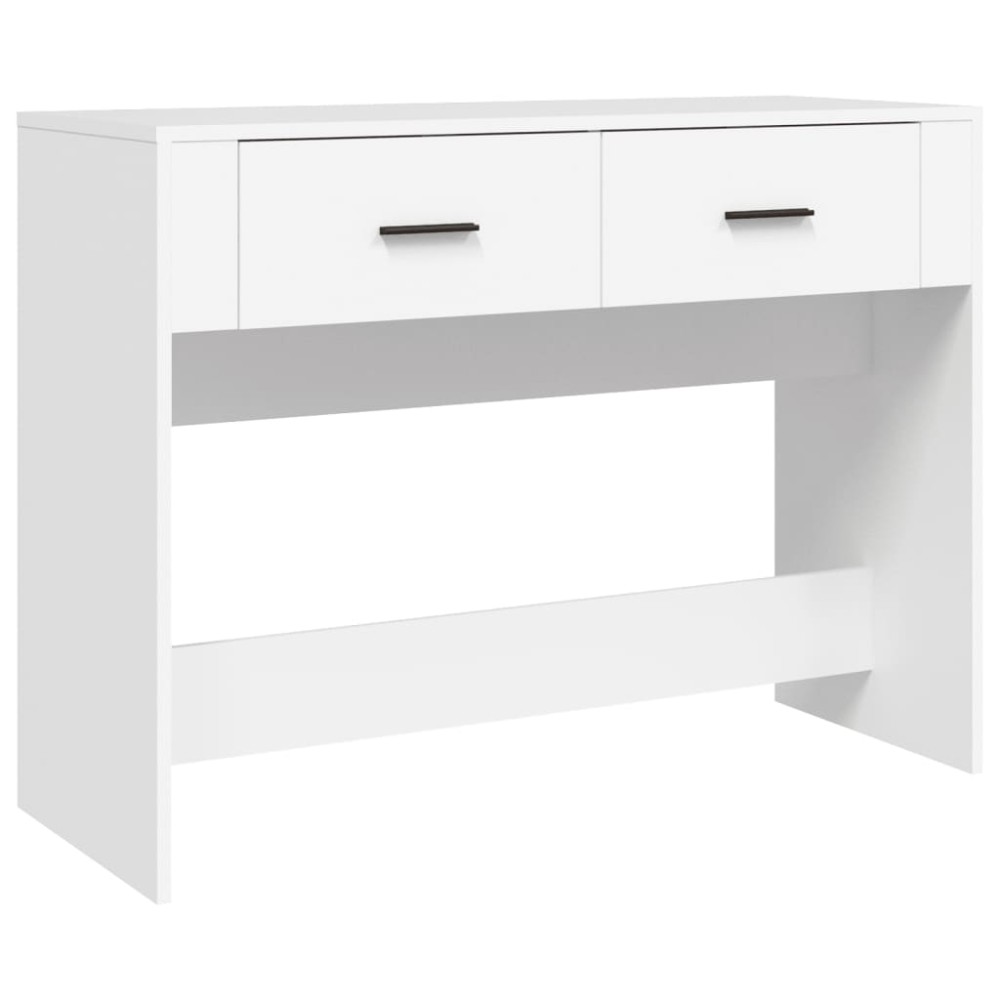 vidaXL Măsuță consolă, alb, 100x39x75 cm, lemn compozit
