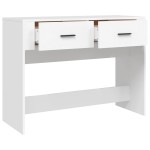 vidaXL Măsuță consolă, alb, 100x39x75 cm, lemn compozit vidaXL Măsuță consolă, alb, 100x39x75 cm, lemn compozit